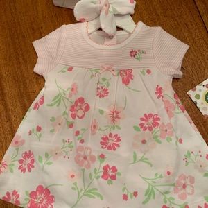 Two outfit sets dress and pants